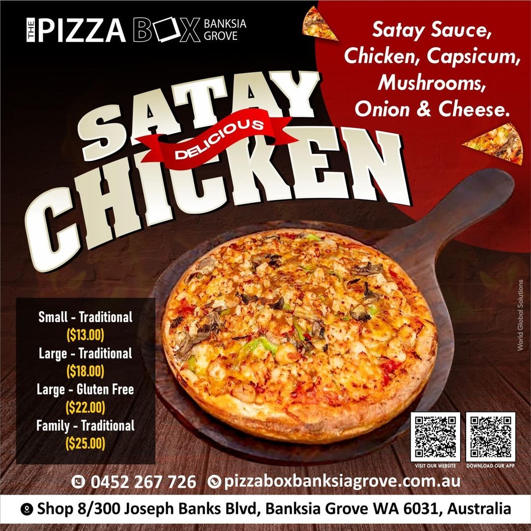 Buy Satay Chicken Pizza