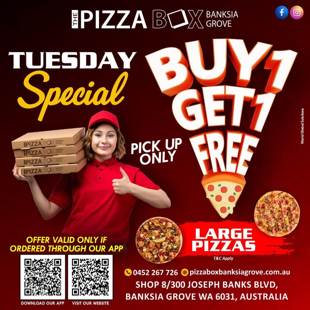Pizza Offer Buy 1 Get One 1 Free