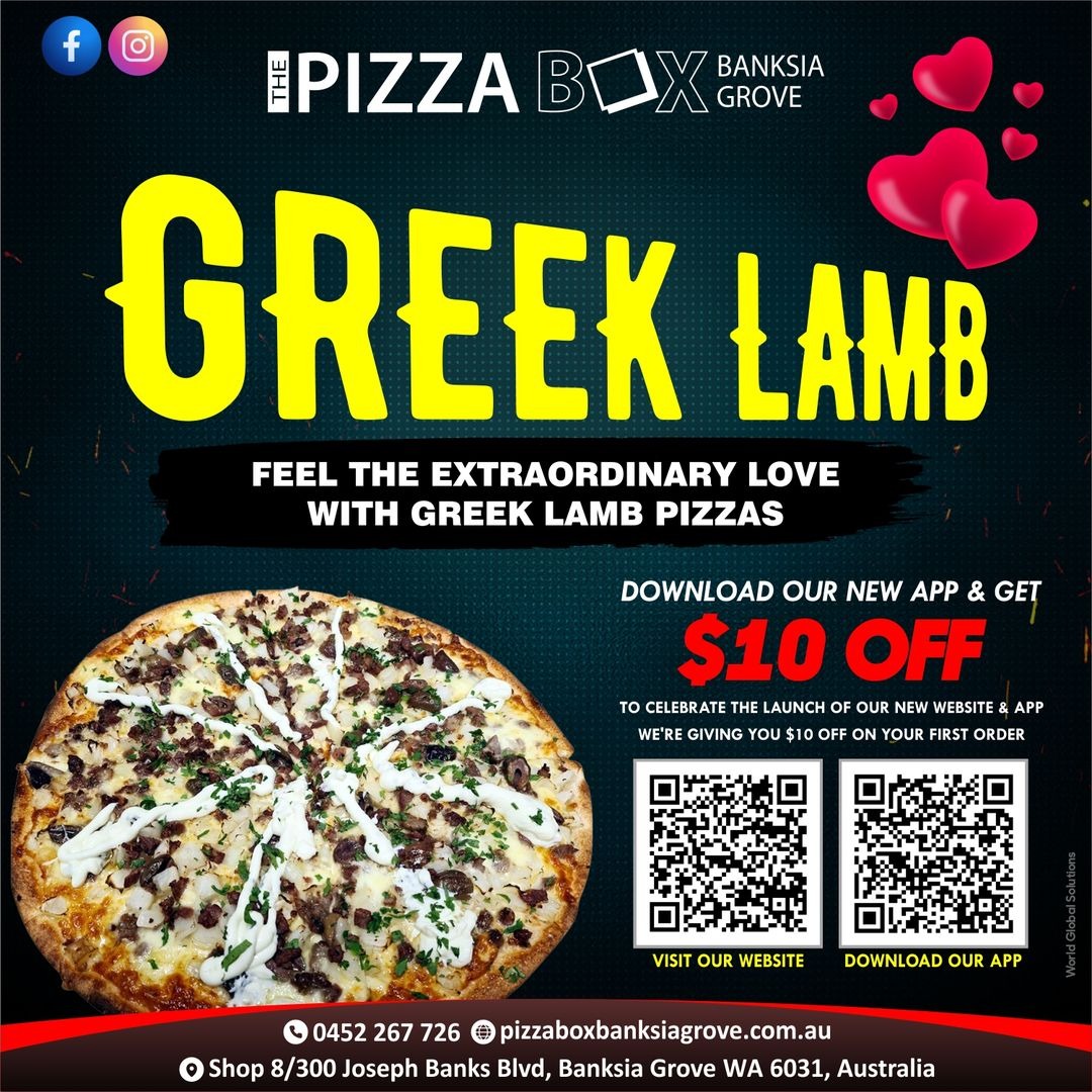 Greek Lamb Pizza